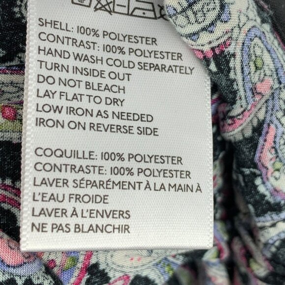 Staring at Stars Pants Black Paisley Print Wide Leg Palazzo Boho - Picture 10 of 10